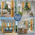 thumbnail image 5 of Floral Orange Outdoor Curtains for Patio Waterproof,Windproof Privacy Curtains with Weighted Bottom,Multicolor Striped Decadent Botanical Flower Outside Drapes for Picnic Garage Yard 54"x95" 2 Panel, 5 of 8