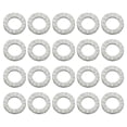 thumbnail image 1 of Uxcell Rondelles Verrouillables en Coin Acier au Manganèse Résistant aux Vibrations Rondelles de Sécurité pour Boulons Vis 20 6 mm, 1 of 7
