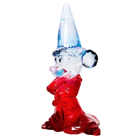 Enesco Disney Facets Sorcerer Mickey Acrylic Light Up Figurine 8.2in H