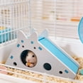 thumbnail image 7 of WEIOUKC Hamster House Hideout with Ladder, Hamster & Guinea Pig House, Durable Chew-Proof, Cozy Sleeping Shelter for Bunnies, Rabbits & Chinchillas, 7 of 7