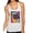 Heather White, variant on Funny Neon Pug | Dean Russo Art Animal Lover Tri-Blend Racerback Tank Top, Brown, X-Large