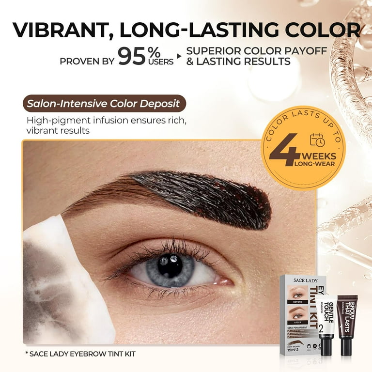 SACE LADY Smudge-proof Brow Gel with Argan, Long-lasting Eyebrow