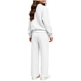 thumbnail image 4 of Txenfivo Girls Clothes 2 Pieces Outfits, Crew Neck Pullover Sweatshirt and Wide Leg Straight Pants, 5-14, 4 of 6