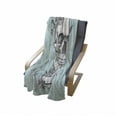 thumbnail image 4 of Grunge Soft Flannel Fleece Blanket, Skull and Flowers Day of the Dead Mexican Traditional Celebration Symbolic Art, Cozy Plush for Indoor and Outdoor Use, 60" x 80", Turquoise White, by Ambesonne, 4 of 6