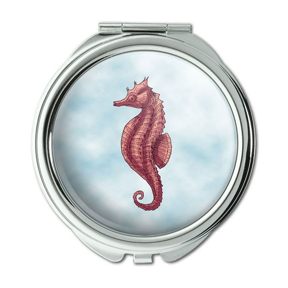Seahorse Ocean Sea Creature Beach Compact Purse Mirror