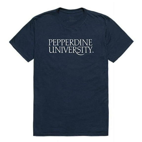 W Republic Apparel 516-196-BGT-04 Pepperdine University Mens Institutional Tee, Navy - Extra Large