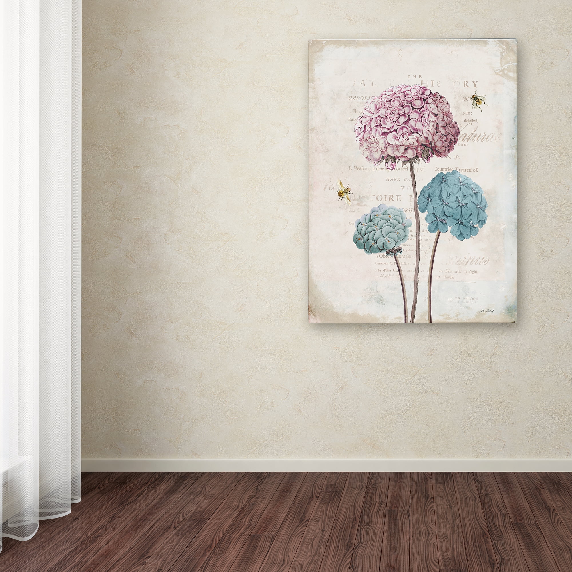 Trademark Fine Art 'Geranium Study I Pink Flower' Canvas Art by Katie Pertiet