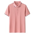 thumbnail image 1 of Dagugfen Summer Shirts for Men Work Shirts Short Sleeve Button Lapel V Neck Lightweight Casual Tee Tops, 1 of 3