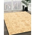 thumbnail image 2 of Ahgly Company Indoor Round Abstract Brown Gold Oriental Area Rugs, 4' Round, 2 of 6