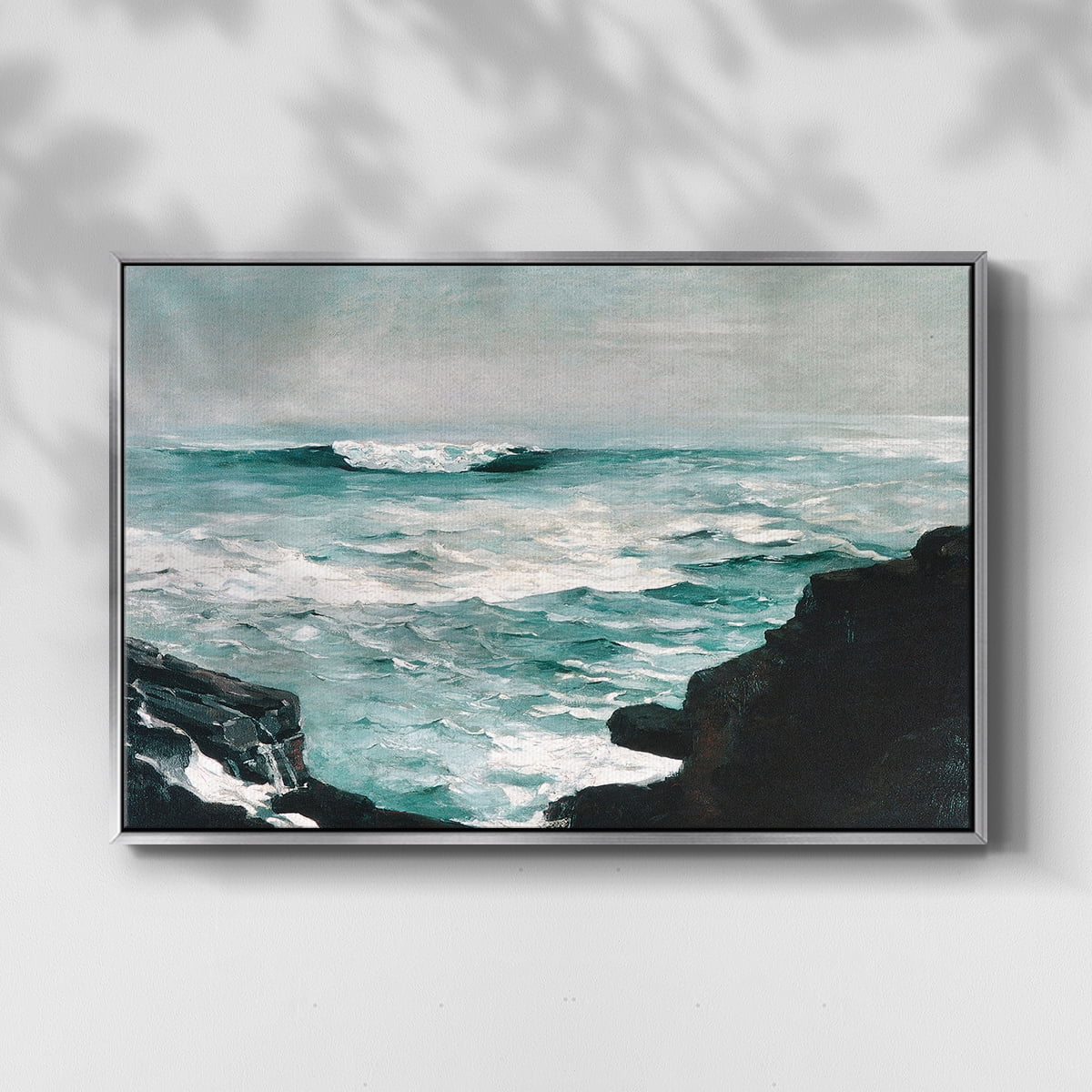 Vintage Landscape-CXXXVIII By Wexford Home Framed in Silver Wood Gallery Wrapped Canvas 27 in. x 41 in.
