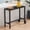 Black, variant on Dextrus 55” Rectangular Weather-Resistant Iron Patio Bar Table, Black