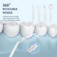 thumbnail image 2 of Yeacher Water Flosser Cordless Oral Irrigator IPX7 Waterproof Cordless Cleaner 3 Modes USB Rechargeable Flosser with 200mL Water Tank 4 Jet Tips for Home Travel, 2 of 8