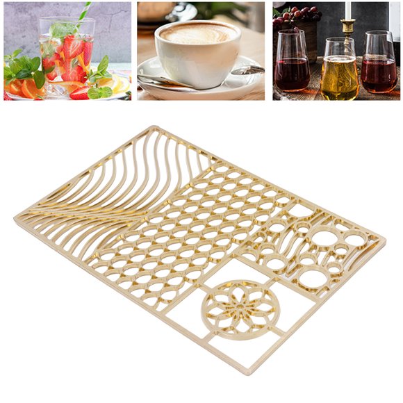 Copper Ice Stamp Tray,DIY Ice Cube Stamp Plate Bartender Accessories for Cocktails Whiskey Bourbon Lovers