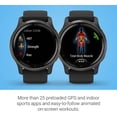 thumbnail image 4 of Reloj inteligente Garmin Venu 2 Plus GPS con llamadas y mensajes de texto banda negra con base de carga y kit de viaje, 4 of 7