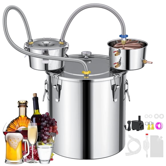 Moonshine Still Kit CAMMOO 50 L con amortiguador y condensador + Acc