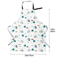 thumbnail image 5 of Uemuo Cartoon House Car Pattern Waterproof Apron Adjustable Dishwasher Apron- Apron for Women Men Heavy Duty Work Apron for Dishwashing Chemical Lab, 5 of 9