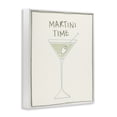 thumbnail image 2 of Stupell Industries Contemporary Minimal Martini Time White Framed Giclee Art, 16 x 20, by Grace Popp, 2 of 7