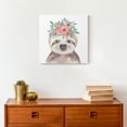 thumbnail image 4 of Creative Products Sweet Sloth With Flowers 12x12 Canvas Wall Art, 4 of 5