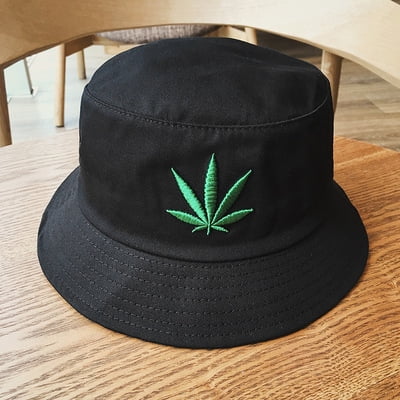 esafio Marijuana Bucket Hat Weed Leaf 