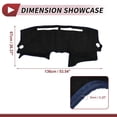 thumbnail image 4 of Unique Bargains Dashboard Dash Cover for Nissan-Altima 2007-2012 Interior Dashboard Mat Suede Silicone Blue, 4 of 6