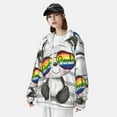thumbnail image 3 of Kdxio Panda with Sun glasses Print Women Men Sun Protection UPF 50+ Jackets Zip Up Long Sleeve Hoodie Hiking Lightweight with Pockets, 3 of 7