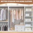 thumbnail image 2 of Closet Rods for Hanging Clothes to es Adjustable Heavy Duty Closet Rod Easy to Install Closet Poles for Hanging Clothes Wardrobes Laundry Perfect for Closet Organizer, 2 of 6