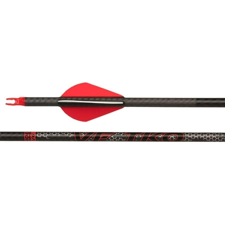 Victory Archery VF TKO 0.245 200/250/300/350/400 Spine Standard Diameter Carbon Hunting Arrow Vane Fletched 6 Pack