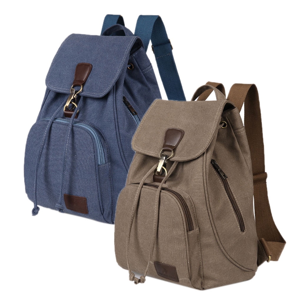 drawstring canvas backpack