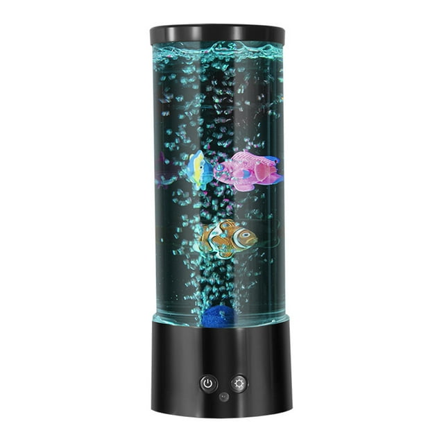 Mistaha LED Jellyfish Lamp with Remote Control - Creative Bubble Fish Table Light for Kids Room and Bedroom - USB Powered - 16 Colors + 4 Gradient Colors - ABS & Acrylic Material - 5V1A Voltage - No