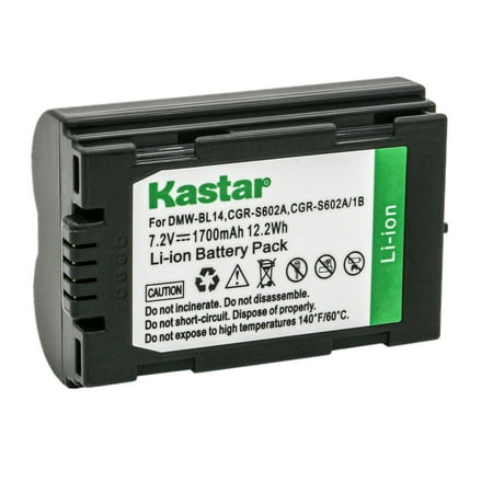Kastar CGR-S602A Battery 1-Pack Replacement for Panasonic Lumix DMC-LC1EG-K  Lumix DMC-LC40  Lumix DMC-LC40A-K  Lumix DMC-LC40B  Lumix DMC-LC40D  Lumix DMC-LC40K  Lumix DMC-LC40S Camera