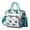 Blue-green-4, variant on Cartoon Bear Insulated Lunch Tote – Leakproof Large Cooler Bag with Brown Bear Artistic Print, Adjustable Strap for Work, Picnic, or Travel