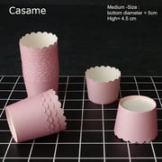 50pcs Solid Color Baking Cupcake Liners - Cake Cups Candy Cups Paper Dessert Cups for Rainbow Party and Birthday Favor DIY