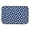 Nautical Blue/Off-White, variant on Bone Dry Embroidered Microfiber Pet Mat Stripe Paw Pet Food Mat
