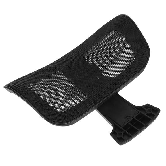 Luxshiny Black Mesh Computer Chair Headrest Attachment with Neck Support, Ergonomic Backrest, 1 Set - Ideal for Back to School
