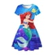 thumbnail image 1 of Vestido de princesa Ariel de La Sirenita de Disney para niñas, Vestido de fiesta, disfraces de fantasía, vestidos informales de verano acampanados para niños, Túnica 2-10T9-10T(Tag150) Gao Jinjia LED, 1 of 2