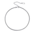 thumbnail image 1 of Pulsera tobillera PROSTEEL de trigo para mujer 3 mm Acero inoxidable plata, 1 of 7