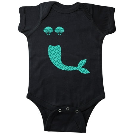 

Inktastic Mermaid Tail and Shells Gift Baby Boy or Baby Girl Bodysuit
