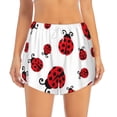 thumbnail image 2 of KLL Fly Flying Ladybug Pattern Shorts Women,Athletic Shorts High Waisted Running Shorts Pocket Sporty Short Gym Elastic Workout Shorts-Medium, 2 of 7