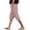Pink, variant on EDFBUYKRS Female Women Pants Casual Womens Pants Elastic Waist Capri Women's Summer Solid Color Side Lace Hollow Lace Drawstring Pocket Casual Cropped Pants Xs