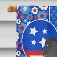 thumbnail image 3 of Longhaired Black Chihuahua USA American Flag Canvas House Size, 3 of 5