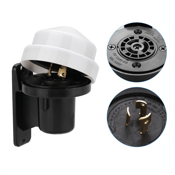 Ccdes Outdoor Light Control Switch,Outdoor High Sensitive Light Control Street Garden Lamp Switch Automatic On/Off AC 230V,Light Bulb Switch