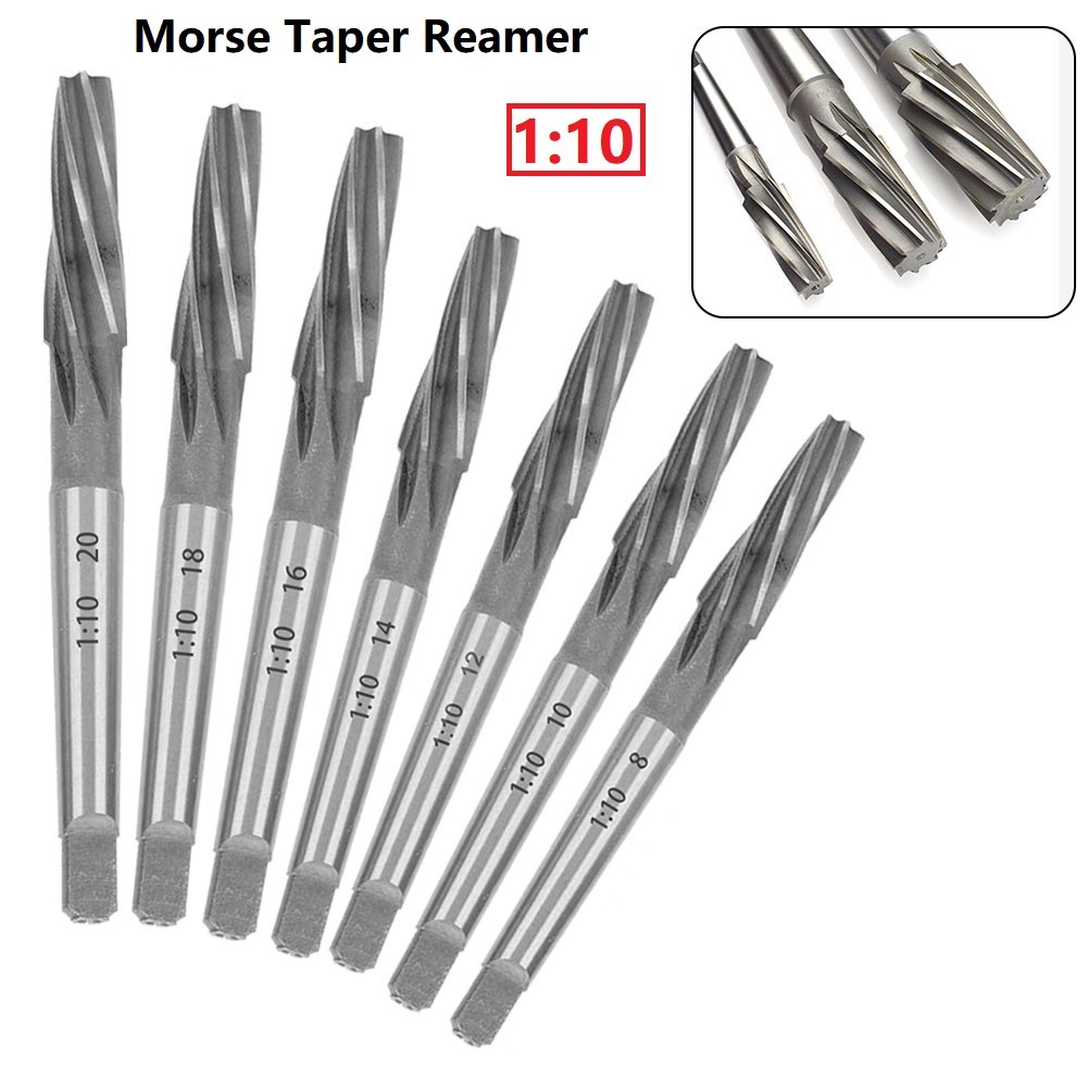 1:10 Morse Taper Reamer Tapered Chucking Spiral Reamer HSS 8/10/12/14/16/18/20mm - image 5 of 5
