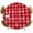 Red, variant on Elastic Fitted Round Tablecloth, Pink Plaid Waterproof Stretch Table Cover for 36"-44" Tables, Modern Art Checkered Farmhouse Washable Outdoor Tablecloths for Patio, Picnic, Camping