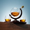 thumbnail image 2 of Set de decantador de whisky Globe Godinger con 2 vasos de whisky de 850 ml, 2 of 6