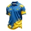 thumbnail image 4 of SJLDQY 2026 Sweden Soccer Polo Shirts for Men Short Sleeve International Football Polo Shirt For Fans Sverige Flag Graphic Lightweight Summer Workout Golf Shirts, 4 of 4