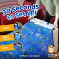 thumbnail image 2 of USA Toyz Air Dome Inflatable Indoor Outdoor Pop-Up Play Tent, Playhouse for Kids (Blue), 2 of 7