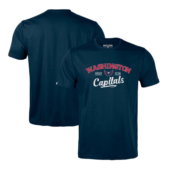 Men's Levelwear Navy Washington Capitals Richmond Ice Wall T-Shirt