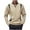 Khaki, variant on Men's Casual V-Neck Henley Shirts Outdoor Hiking Pullover Sweatshirts Fashion Long Sleeve Sweaters Khaki L