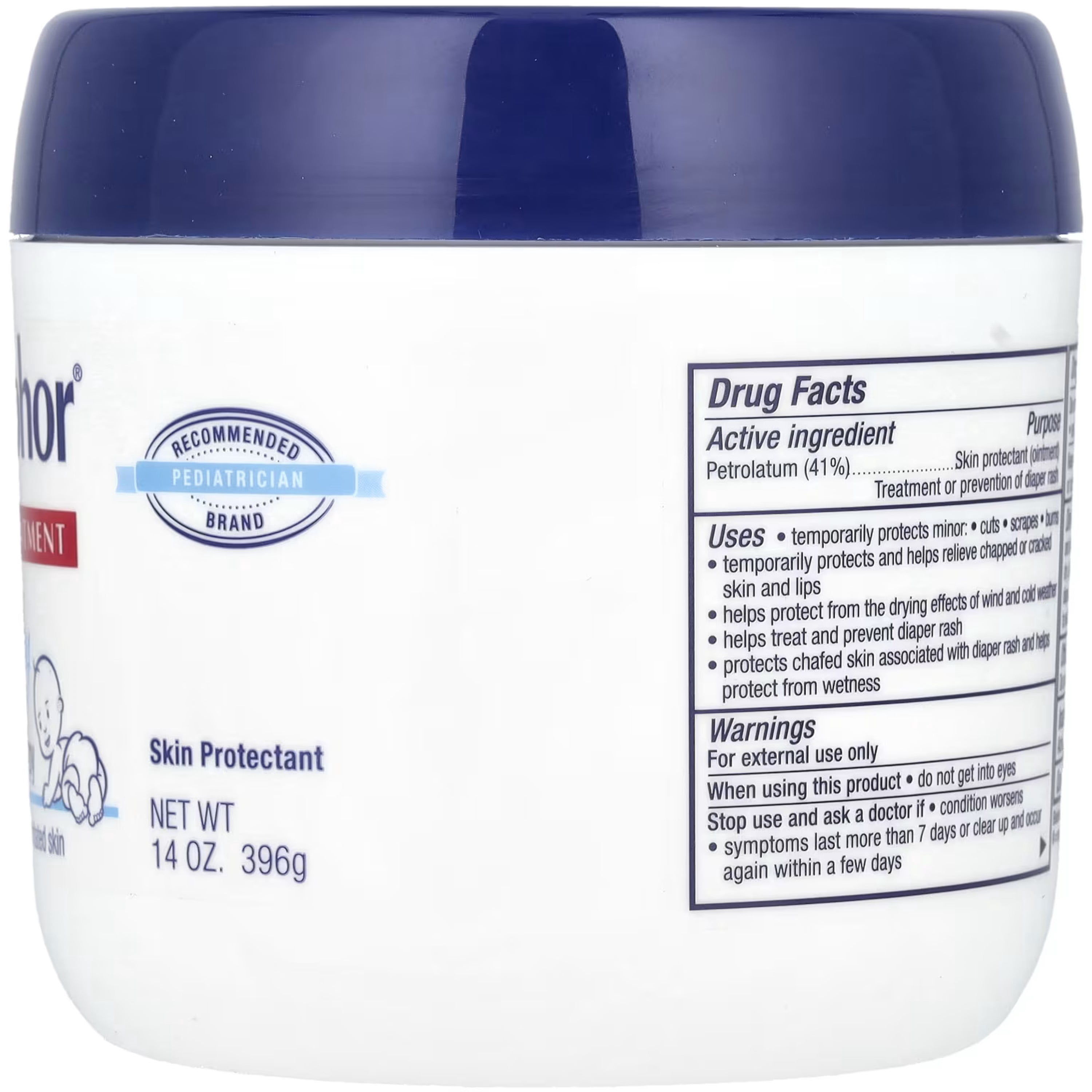 4 Pack Aquaphor Baby Advanced Therapy Healing Ointment, 14 oz. Each