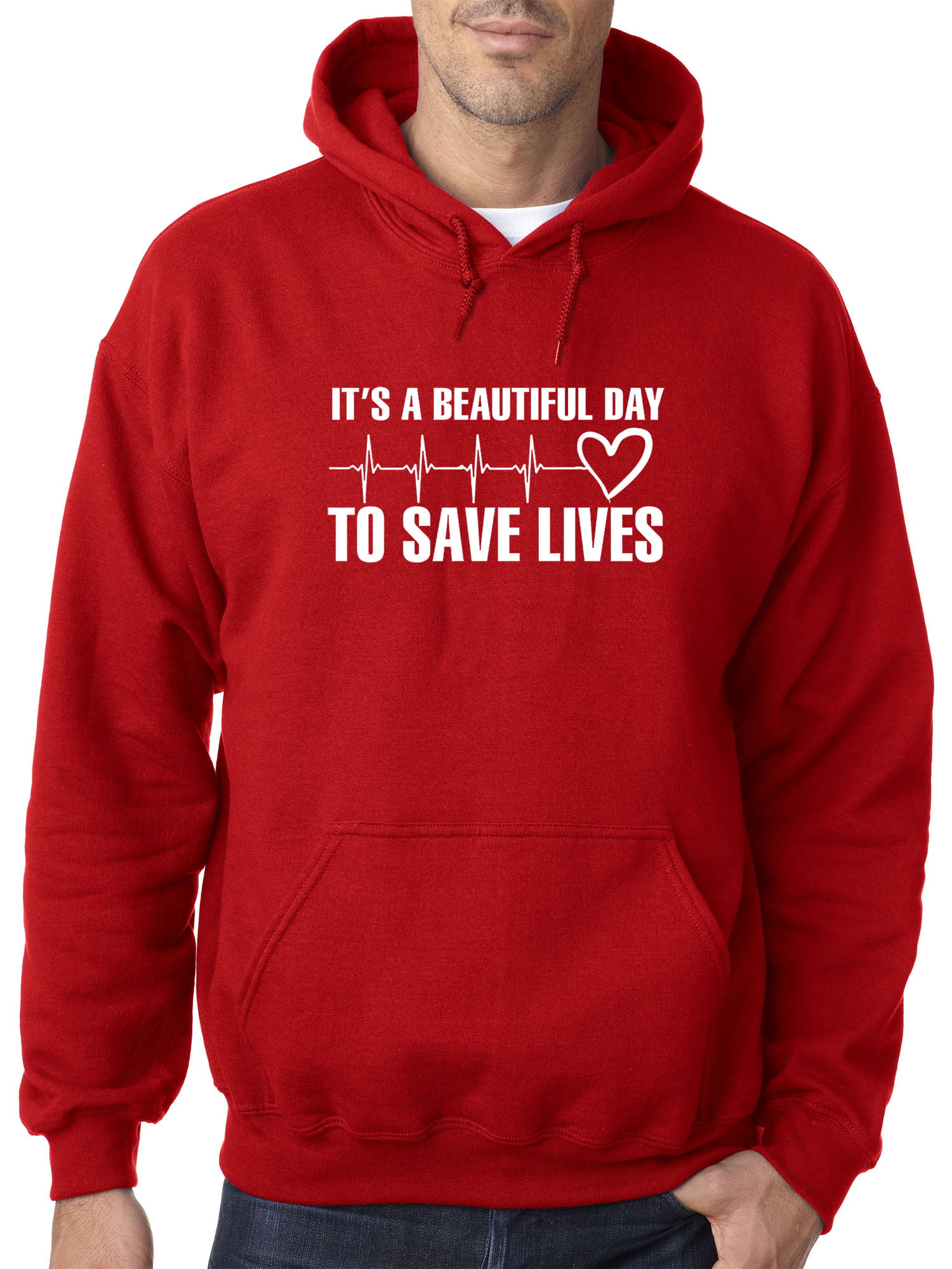 It\u2019s a beautiful day to save lives bleached hoodie Handmade graphic doctor show top